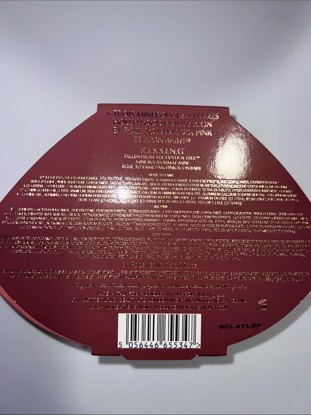 Charlotte Tilbury Charlottes Iconic Hollywood Mini Lip Trio in Rose Shades - Picture 2 of 5